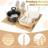 Yookeer 17.7 x 19.7 inches jumbo Wood Pegboard Drawer Organizer with 32 pcs Wooden Peg Adjustable Pegboard Wall Shelf and Drawer Organizer for Dish kitchen Plate Containers Cookware Utensils(2 Set) view 3