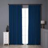 DotheDrape Pinch Pleat Drape, 72W x 96L inch Waterproof Blackout Curtain for Living Room Bedroom Sliding Door and Bathroom (1 Single Curtain, Navy Blue) view 1
