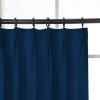 DotheDrape Pinch Pleat Drape, 72W x 96L inch Waterproof Blackout Curtain for Living Room Bedroom Sliding Door and Bathroom (1 Single Curtain, Navy Blue) view 2