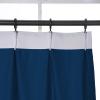 DotheDrape Pinch Pleat Drape, 72W x 96L inch Waterproof Blackout Curtain for Living Room Bedroom Sliding Door and Bathroom (1 Single Curtain, Navy Blue) view 3