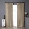 DotheDrape Pinch Pleat Drape, 84W x 92L inch Waterproof Blackout Curtain for Living Room Bedroom Sliding Door and Bathroom (1 Single Curtain, Wheat) view 1