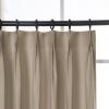 DotheDrape Pinch Pleat Drape, 84W x 92L inch Waterproof Blackout Curtain for Living Room Bedroom Sliding Door and Bathroom (1 Single Curtain, Wheat) view 2