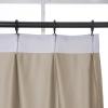 DotheDrape Pinch Pleat Drape, 84W x 92L inch Waterproof Blackout Curtain for Living Room Bedroom Sliding Door and Bathroom (1 Single Curtain, Wheat) view 3