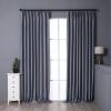 DotheDrape Pinch Pleat Drape, 72W x 96L inch Waterproof Blackout Curtain for Living Room Bedroom Sliding Door and Bathroom (1 Single Curtain, Light Grey) view 1