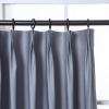 DotheDrape Pinch Pleat Drape, 72W x 96L inch Waterproof Blackout Curtain for Living Room Bedroom Sliding Door and Bathroom (1 Single Curtain, Light Grey) view 2