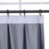 DotheDrape Pinch Pleat Drape, 72W x 96L inch Waterproof Blackout Curtain for Living Room Bedroom Sliding Door and Bathroom (1 Single Curtain, Light Grey) view 3