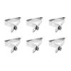 Surakey 6 Pieces Food Thermometer Holder Clip Probe Clip Holder Stainless Steel Grill Thermometer Clip Ambient Temperature Reading for Deep Frying Milk Roasting (Silver) Type 2 view 1