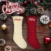 Dodosky Christmas Stockings, 6Pack Ivory White Christmas Stockings Personalized Christmas Stockings for Family Personalized Stockings Christmas Holiday Decorations Custom Christmas Stockings with Name view 4