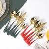 Green Silverware Set for 10, IKXO 60-Piece 18/10 Stainless Steel Satin Finish Flatware Set, Kitchen Utensil Set, Mirror Polished Tableware Cutlery Set for Home and Restaurant Christmas Gift view 2