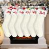 Dodosky Christmas Stocking, 6Pack Ivory White Personalized Christmas Stockings, Custom Christmas Stockings Knitted Christmas Stockings Christmas Stocking Family Christmas Stocking - Holiday Stockings view 1