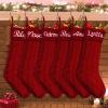 Dodosky Christmas Stockings, 6Pack Burgundy Christmas Stockings Personalized Christmas Stockings for Family Personalized Stockings Christmas Holiday Decorations Custom Christmas Stockings with Names view 1