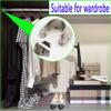 2 PCS Wardrobe Bracket Heavy Duty Stainless Steel Rod Socket Flange Rod Holder Closet Rod End Supports,1-1/4 Inch Diameter Wardrobe poleHolder, Black Closet Rod Support with Screws, Silver. view 4