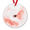 Baking Dessert Food Christmas Tree Ornaments Chocolate Donuts Christmas Keepsake Round Ceramic Xmas Ornaments Dessert Sweet Frosted Donut Christmas Decor to Kids Child view 1