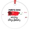 Merry Christmas Puerto Rico Christmas Ornaments Personalized Christmas Ornaments 2022 Ameirican Home State Ornament for Christmas Tree Decor Christmas Decor Holiday Keepsake New Year Gifts 3 Inch view 1