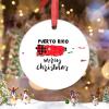 Merry Christmas Puerto Rico Christmas Ornaments Personalized Christmas Ornaments 2022 Ameirican Home State Ornament for Christmas Tree Decor Christmas Decor Holiday Keepsake New Year Gifts 3 Inch view 2