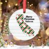 California Map Christmas Decorations for Tree Personalized Home State Christmas Ornament 2022 Merry Christmas Ceramic Round Hanging Ornaments Christmas Keepsake New Year Gifts 3 Inch view 2