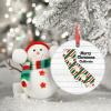 California Map Christmas Decorations for Tree Personalized Home State Christmas Ornament 2022 Merry Christmas Ceramic Round Hanging Ornaments Christmas Keepsake New Year Gifts 3 Inch view 3