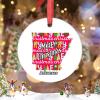 Christmas Ornaments Arkansas Christmas Decorations for Tree American State Merry Christmas Ceramic Round Personalized Christmas Ornaments 2022 Christmas Decor Keepsake Holiday Christmas Decor 3 Inch view 2