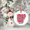 Christmas Ornaments Arkansas Christmas Decorations for Tree American State Merry Christmas Ceramic Round Personalized Christmas Ornaments 2022 Christmas Decor Keepsake Holiday Christmas Decor 3 Inch view 3
