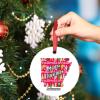 Christmas Ornaments Arkansas Christmas Decorations for Tree American State Merry Christmas Ceramic Round Personalized Christmas Ornaments 2022 Christmas Decor Keepsake Holiday Christmas Decor 3 Inch view 4