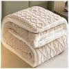 ZTGL Double Sided Thicken Winter Quilt, Single Double Duvet, Extra Warmest Breathable Lamb Cashmere Bed Blanket for Winter Double Bed, Super Soft Bedding Fleece Quilts,A,220x240cm/5kg view 2