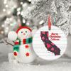 California Map Christmas Tree Ornaments Personalized Home State Christmas Ornament 2022 Merry Christmas Ceramic Round Farmhouse Christmas Ornaments Keepsake New Year Gifts 3 Inch view 3