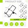 12 Pack Sprouting Stands for Wide and Regular Mouth Mason Jars Canning Jars Holder Stainless Steel Foldable Adjustable Stands for Growing Organic Sprouting view 2