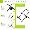 12 Pack Sprouting Stands for Wide and Regular Mouth Mason Jars Canning Jars Holder Stainless Steel Foldable Adjustable Stands for Growing Organic Sprouting view 4