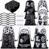 Patelai 36 Pcs Volleyball Party Favors 12 Volleyball Drawstring Gift Bags Team Sports Goodie Treat Bag Candy Snack Backpack 12 Adjustable Bracelets 12 Keychains for Birthday Party Supplies Decorations view 1