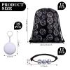 Patelai 36 Pcs Volleyball Party Favors 12 Volleyball Drawstring Gift Bags Team Sports Goodie Treat Bag Candy Snack Backpack 12 Adjustable Bracelets 12 Keychains for Birthday Party Supplies Decorations view 2