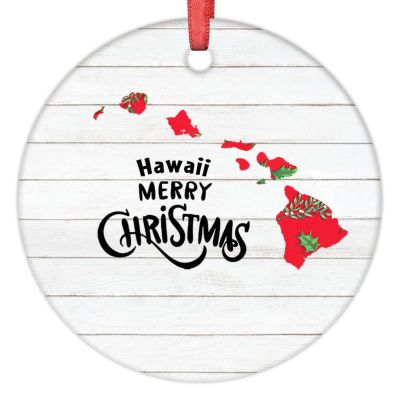 Hawaii Home State Christmas Ornaments 2022 Merry Christmas Sweet Home Christmas Tree Ornaments Personalized Christmas Ornaments Holiday Christmas Keepsake New Year Gifts 3 Inch