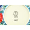 Polmedia Polish Pottery Pasta Bowl 9-inch - Rooster Fiesta Pattern Handmade in Boleslawiec Poland by Ceramika Bona + Certificate of Authenticity view 4