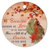 Christmas Ornament Sympathy Gifts for Families Friends Christmas Tree Ornaments Because Someone We Love is in Heaven Ornament Ornament for Christmas Tree view 4