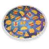 Christmas Tree Skirt,Fast Food,Xmas Tree Skirts for Christmas Decorations, New Year House Decoration Supplies,48 Inches view 1