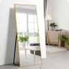 Natsukage Full Length Mirror Wall Mirror Full Length Mirror for Wall Hanging or Leaning Against Wall Dressing Mirror Body Mirror Aluminum Alloy Frame (44"x16", Gold) (AA01013ZZE001-USAM022-vc) view 2