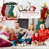 Lemefind Personalized Christmas Stockings 6 Pack Knit Embroidery Name Large Custom Family Christmas Stockings with Burgundy White Green Grey for Fireplace Mantel Farmhouse Xmas Party Decor Gifts view 2