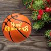 Christmas Ornament Merry Christmas Basketball Christmas Ornament Keepsake Kids Boys Basketball Player Gifts Christmas Tree Ceramic Ornament Decoration Gifts Keepsake for Family Xmas Ornament 3" view 2