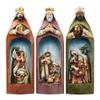 3PCS Three Wise Men Nativity Set,Christmas Nativity Collection Resin Crafts,Three Kings Figurine Roman Kings Nativity Set,Resin Craft Religious Decoration Nativity Scene,Abstract Art Sculpture view 1
