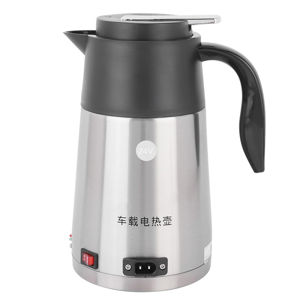 1.2L 24V Electric Kettle, Car Heating Mug Portable Truck Car Electric Kettle Boiling Coffee Water Heater Heating Cup Mug