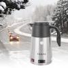 1.2L 24V Electric Kettle, Car Heating Mug Portable Truck Car Electric Kettle Boiling Coffee Water Heater Heating Cup Mug view 3