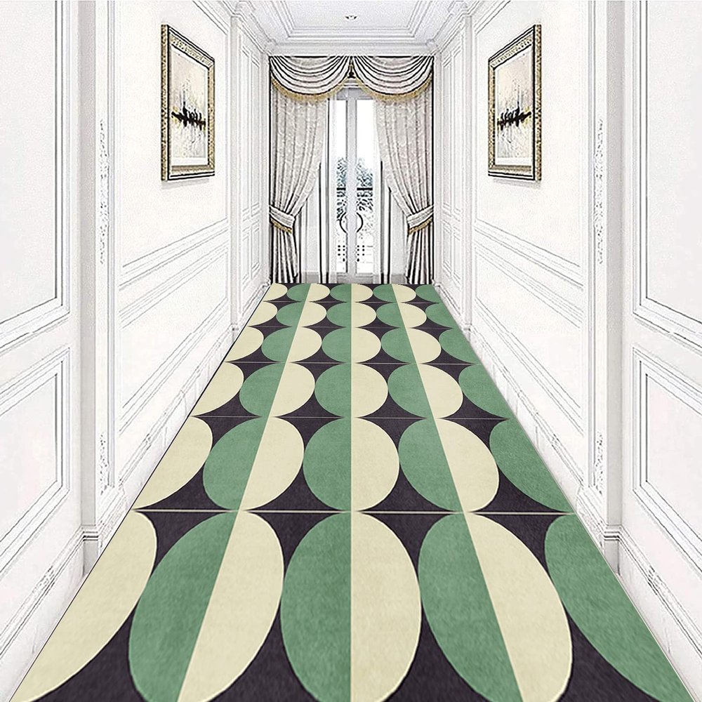 GRAPKS Hallway Narrow Runner Rug, Modern Non-Slip Long Carpet Washable Area Rug Kitchen, Corridor, Entryway Carpet Runner Mat 60cm/70cm/80cm/100cm Wide (Size : 2 ft x 8.2 ft)