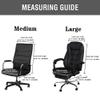 DKSLIPGO Velvet Office Chair Cover with Arm Covers - Stretch Computer Desk Universal Boss Swivel Gaming Chair (Large, Lake Blue) view 4