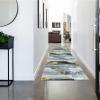 Runner Rug for Hallway, Non-Slip Bedroom Area Rug, Washable Kitchen Long Carpet Runners Mat, Blue Gray Black Gold 100/200/300/400/500/600cm Length (Size : 2 ft x 13.1 ft) view 2