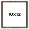 10x12 Frame Brown Bamboo with Dark Coffee/Walnut Finish | Solid Wood Picture Frame Width 0.75 Inches | Interior Depth 0.5 Inches | Complete with UV Acrylic, Foam Board Backing & Hanging Hardware view 1