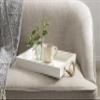 Kate and Laurel Bayville Coastal Farmhouse Wood Tray; 13 x 17; White; Decorative Wooden Tray with Rope Handles and Rustic Distressed Finish for Serving; Storage; and Display view 3