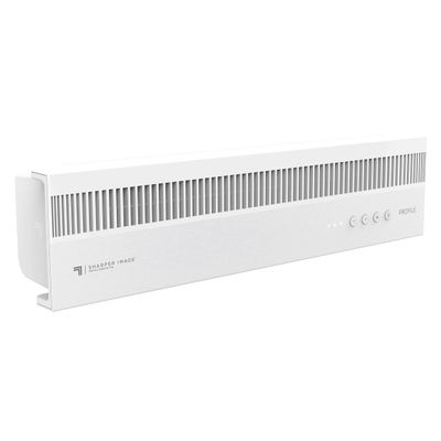 Sharper Image PROFILE Window Fan, Whole Room Air Circulator, Reversible Exhaust, Quiet Operation, 3 Speed Settings, Low Profile Window Fan for Kitchen, Bedroom, and Home, White