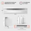 Sharper Image PROFILE Window Fan, Whole Room Air Circulator, Reversible Exhaust, Quiet Operation, 3 Speed Settings, Low Profile Window Fan for Kitchen, Bedroom, and Home, White view 3