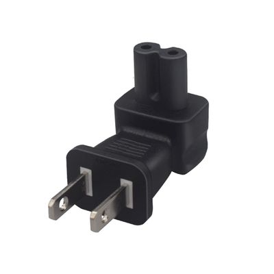 Strhowill NEMA 1-15P to IEC 320 C7 Right Angle Power Adapter