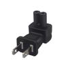 Strhowill NEMA 1-15P to IEC 320 C7 Right Angle Power Adapter view 1