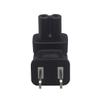 Strhowill NEMA 1-15P to IEC 320 C7 Right Angle Power Adapter view 3